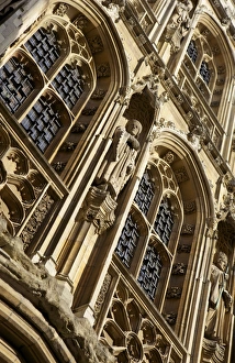 Tilted Image Prints: Decorative stonework, Cambridge, England