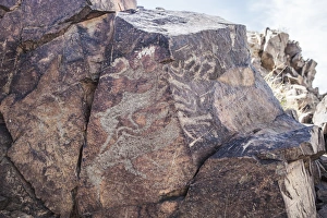 Rock Carving Prints: Deer stones (also known as reindeer stones), ancient megaliths carved with symbols