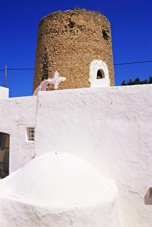 Ibiza Prints: Defensive tower and typical peasants oven