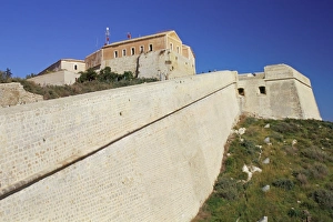 Town Wall Prints: Defensive walls of old centre of Ibiza town