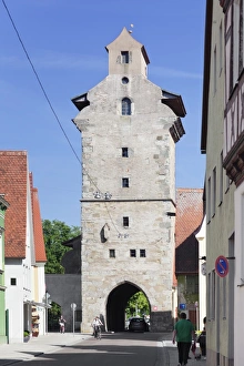 Nordlingen Prints: Deininger Tor gate, Nordlingen, Romantic Road, Bavarian Swabia, Bavaria, Germany, Europe