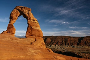 Strata Prints: Delicate Arch at dusk, Arches National Park, Utah, United States of America, North
