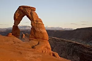 Delicate Arch at sunset, Arches National Park, Utah, United States of America