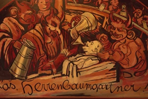 Demon brew, pub, Bystrice Pod Hostynemrin, north Moravia, Czech Republic, Europe Demon brew, pub, Bystrice Pod Hostynemrin, north Moravia, Czech Republic, Europe