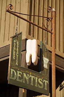 Sign Prints: Dentists office in Old Tucson Studios, Tucson, Arizona, United States of America