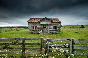 Decline Prints: Derelict building in Far North, New Zealand, Pacific