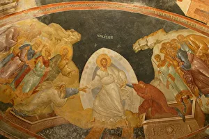 Kariye Camii Prints: Descent of Christ into Limbo, Church of St. Saviour in Chora, Istanbul, Turkey, Europe