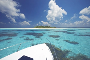 Tropical Island Prints: Desert Island, Baa atoll, The Maldives, Indian Ocean, Asia