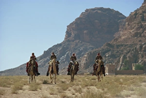 Wadi Rum Prints: Desert patrol on camels