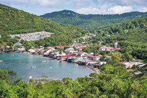 Guadeloupe Prints: Deshaies, coastal village on Basse-Terre, Guadeloupe