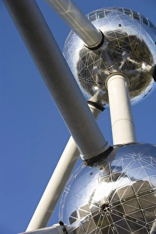 Bruxelles Prints: Detail, The Atomium, Brussels, Belgium, Europe