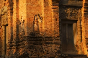Detail, Bakong temple, Roluos, Siem Reap, Cambodia, Indochina, Southeast Asia, Asia