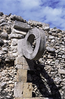 Uxmal Prints: Detail, ball court