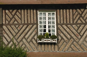Chateaux Prints: Detail, Chateau du Breuil, Auge Valley, Basse Normandie, France, Europe