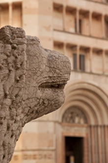 Parma Prints: Detail, Duomo (Cathedral), Parma, Emilia Romagna, Italy, Europe