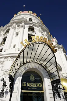 Sign Prints: Detail, Hotel Le Negresco, Promenade des Anglais, Nice, Alpes Maritimes