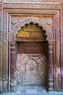 Alcove Prints: Detail, Qutub Minar, minaret and victory tower, UNESCO World Heritage Site, New Delhi
