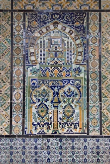 Tomb Prints: Detail, Tomb of Sidi Sahabi and holy site, Kairouan, Tunisia, North Africa, Africa