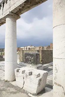 Forum Prints: Details of the Forum, Pompeii, UNESCO World Heritage Site, Campania, Italy, Europe