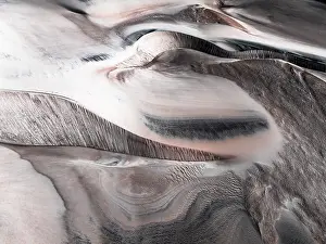 Dunes Prints: Details of white dunes, Campo de Piedra Pomez, El Penon, Puna, Catamarca, Argentina