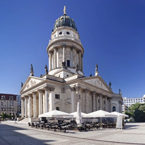 Typically German Prints: Deutscher Dom (German Cathedral), Gendarmenmarkt, Mitte, Berlin, Germany, Europe