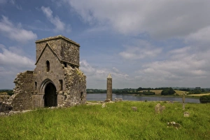 Devenish Island, Lower Lough Erne, County Fermanagh, Ulster, Northern Ireland, United Kingdom