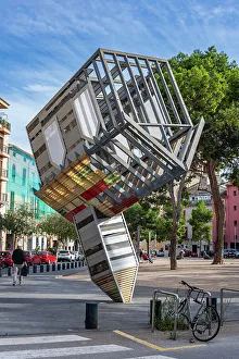Upside Down Prints: Device to Root Out Evil monument