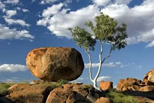 Images Dated 21st October 2010: Devils Marbles, the result of spheroidal weathering of strong granite beneath an ancient soil