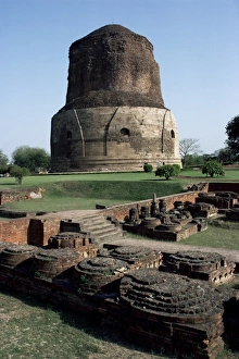 Dhamekh Buddhist stupa at Sarnath