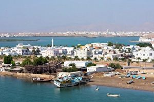 Economy Prints: Dhows in shipyard, Sur Township