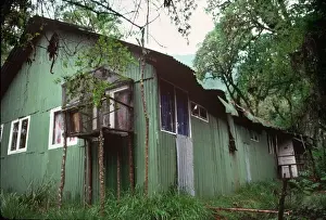 Cabins Prints: Dian Fosseys Cabin, Karisoke Mountain Gorilla Research Centre, Virunga Volcanoes