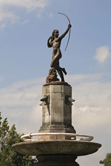 Fountains Prints: Diana Cazadora statue, Paseo de la Reforma, Reforma, Mexico City, Mexico, North America