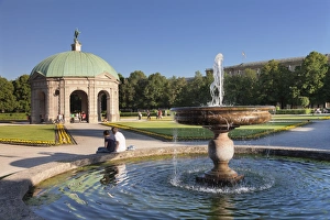 Public Park Prints: Diana Temple, Hofgarten park, Munich, Bavaria, Germany, Europe