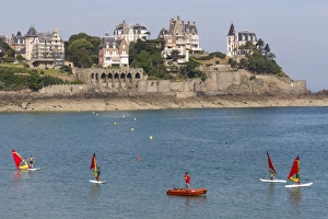 Brittany Prints: Dinard Bay, Brittany, France, Europe