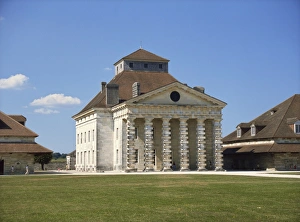 Mansions Prints: The Directors House, Saline Royale d Arc-et-Senans, Franche-Comte