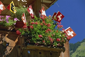 Bern Prints: Display of flags to mark Swiss National Day