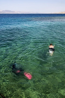 Images Dated 13th March 2006: Diver, Aqaba, Jordan, Middle East