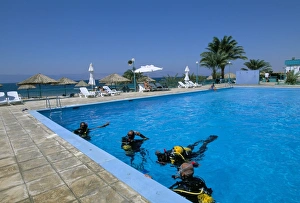 Scuba Diver Prints: Divers practising in pool at Royal Diving Center