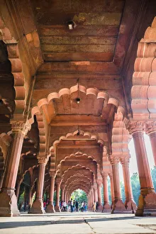 Portico Prints: Diwan-i-Aam audience hall, Red Fort, UNESCO World Heritage Site, Delhi, India, Asia