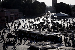 Vendor Prints: Djemaa el Fna, Marrakesh, Morocco, North Africa, Africa