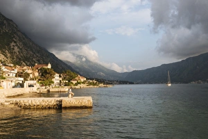 Montenegro Prints: Dobrota, Bay of Kotor, UNESCO World Heritage Site, Montenegro, Europe