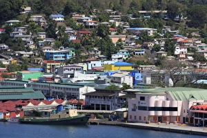 Ports Prints: Docks in Castries Harbor, St. Lucia