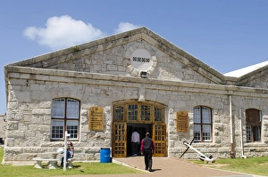 L Imestone Prints: Dockyard Pharmacy at the Royal Naval Dockyard, Bermuda, Central America