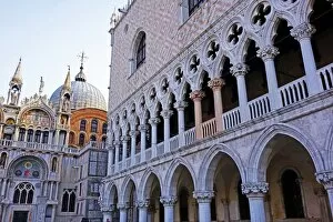 Domes Gallery: Doges Palace, Venice, UNESCO World Heritage Site, Veneto, Italy, Europe