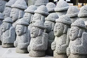 Close Up View Prints: Dol hareubang (harubang) protection and fertility statues