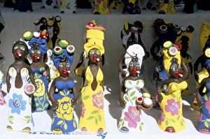 Shop Window Prints: Doll-like statues for sale, Havana, Cuba, West Indies, Central America