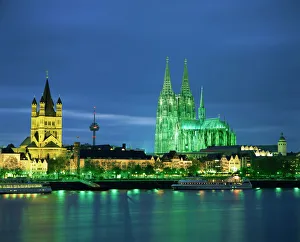 The Dom Cathedral and the River Rhine