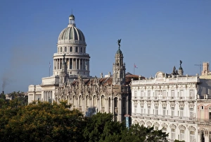 Capitol Building Prints: The dome of the Capitolio building, Havana, Cuba, West Indies, Central America