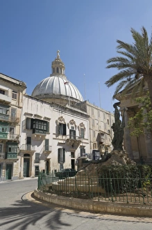 Images Dated 4th June 2008: Dome of the Carmelite Church, Valletta, Malta, Europe