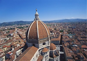 Renaissance Prints: Dome of the Duomo, Florence, Italy, Europe